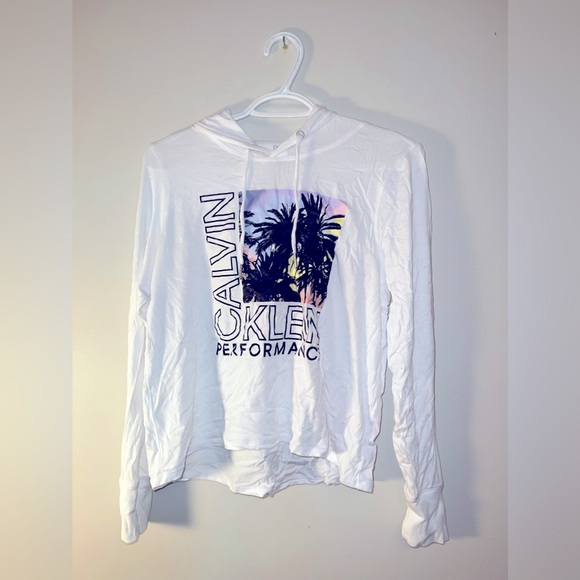 Calvin Klein peformance long sleeve t shirt with hood - Picture 1 of 1